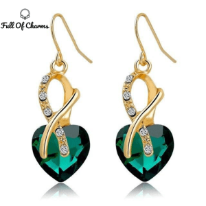 boucles oreilles cristal emeraude