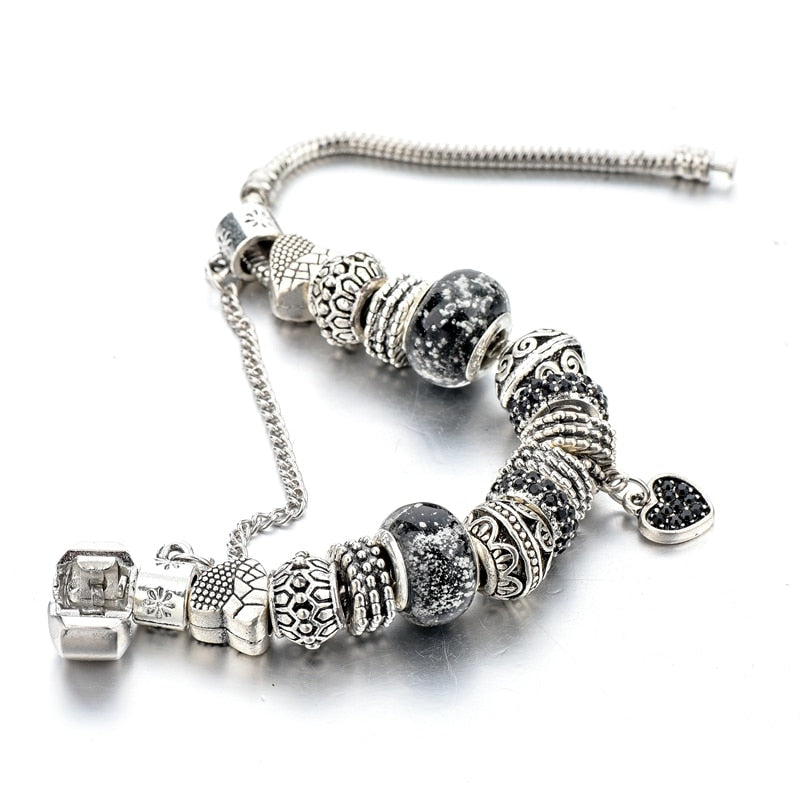 bracelet charms coeur ouvert