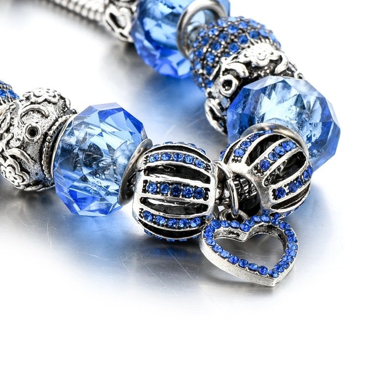 bracelet charms coeur secret royal zoom
